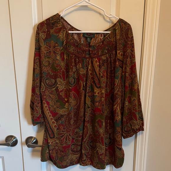 Ralph Lauren Tops - Ralph Lauren Paisley Print Women's Top - Multicolor